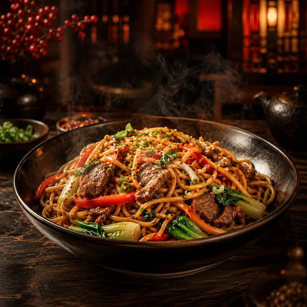 Chili crisp noodles