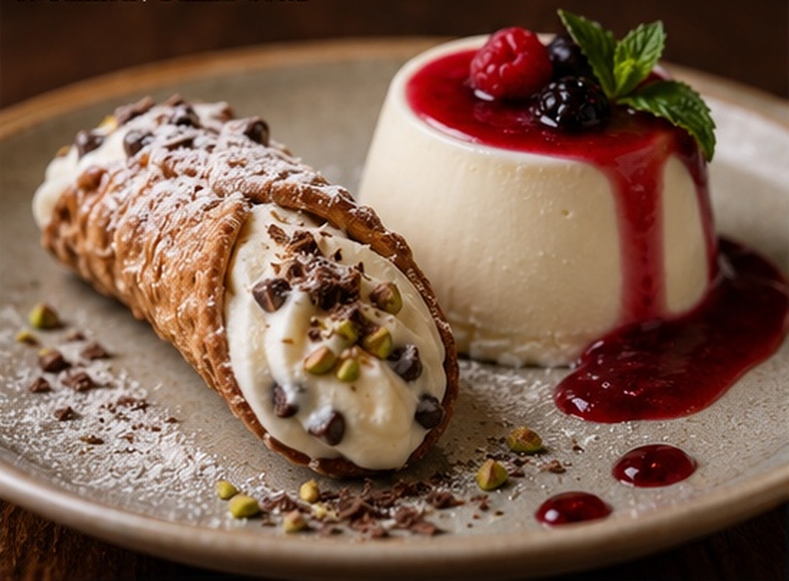 Cannoli & Panna Cotta demo visual