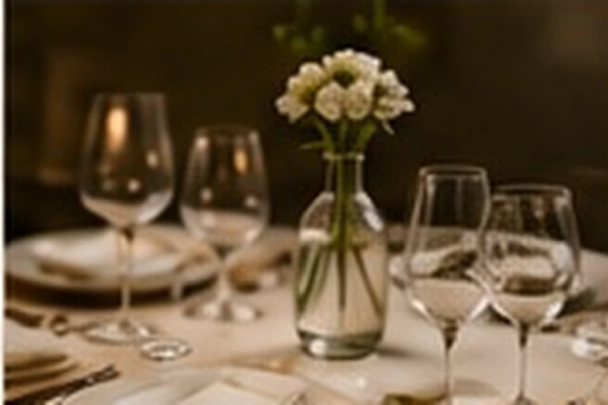 Ivory table setting