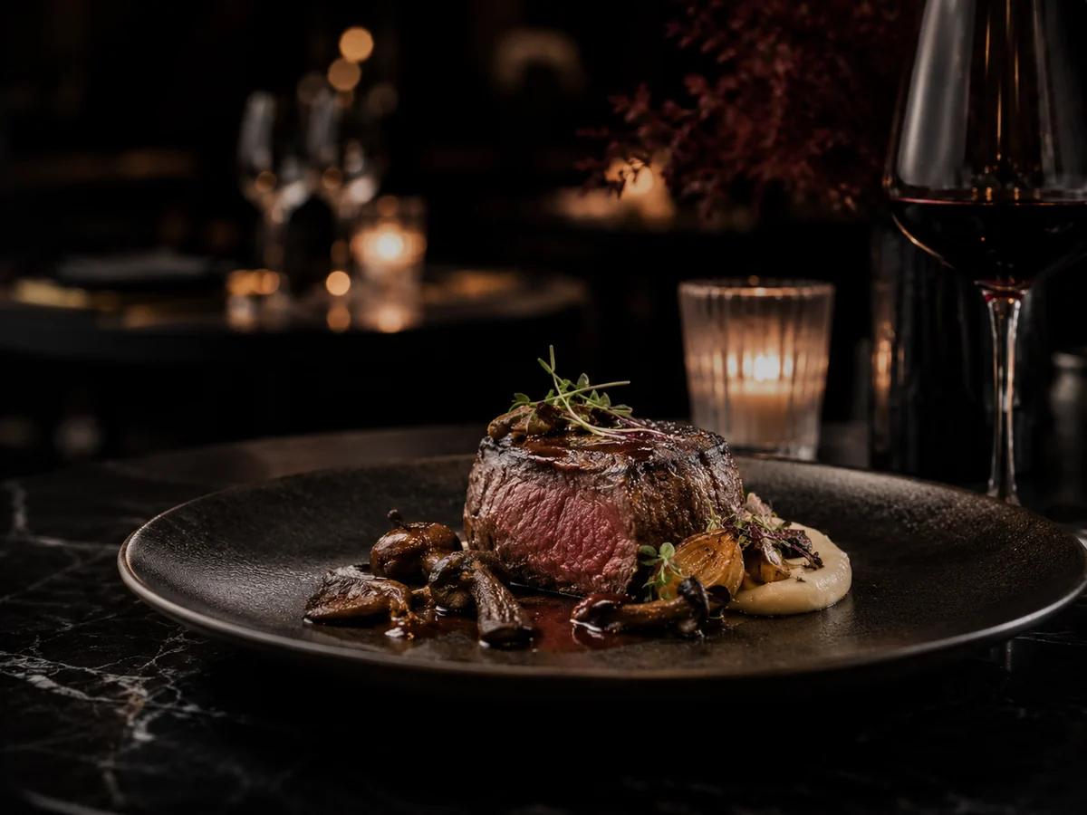 Steak with Mushroom Jus demo visual