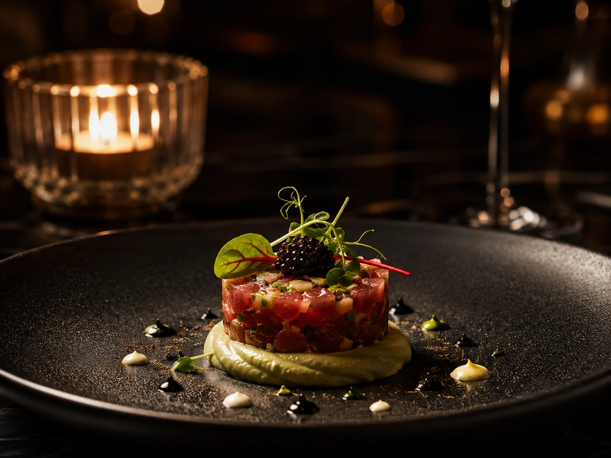 Tuna Tartare & Caviar demo visual