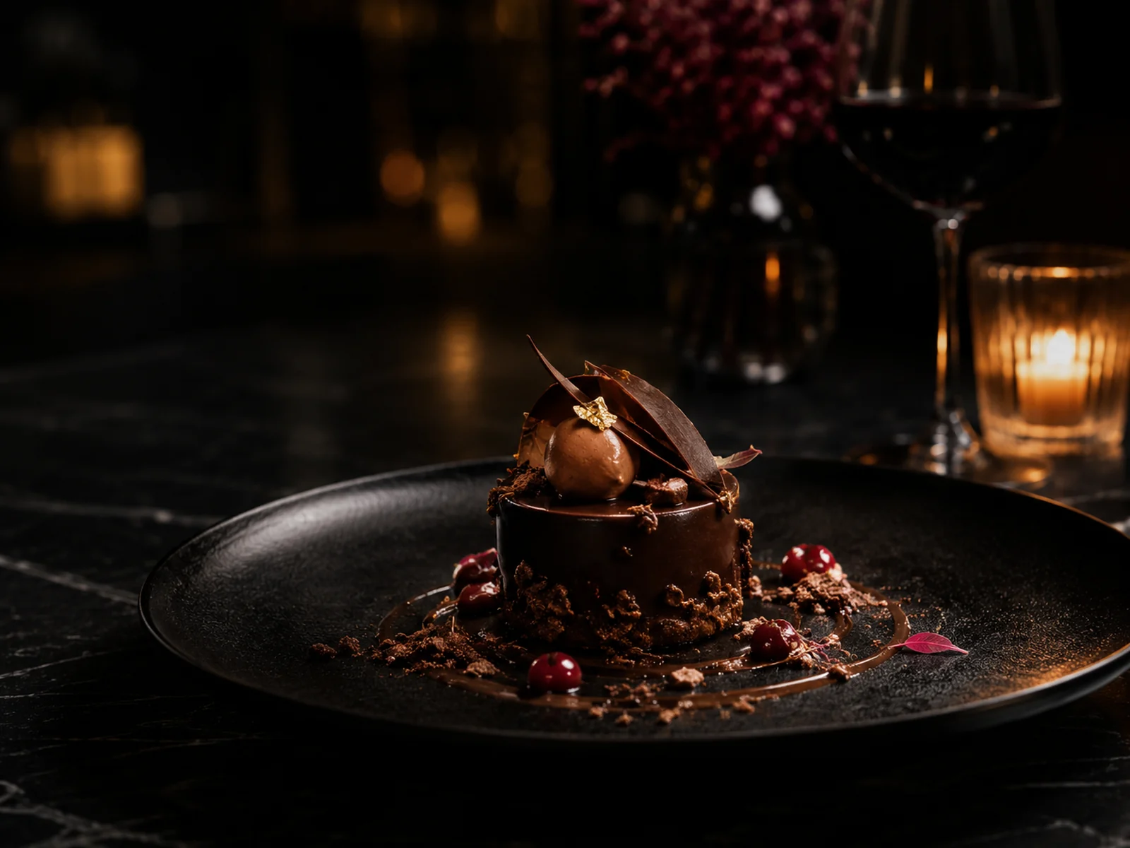 Chocolate opera dessert