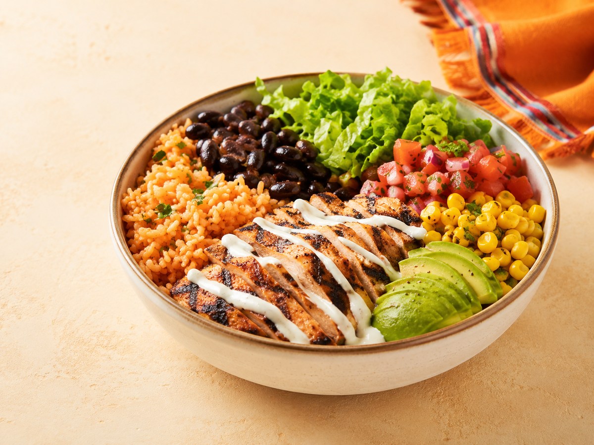 Chicken Burrito Bowl demo visual