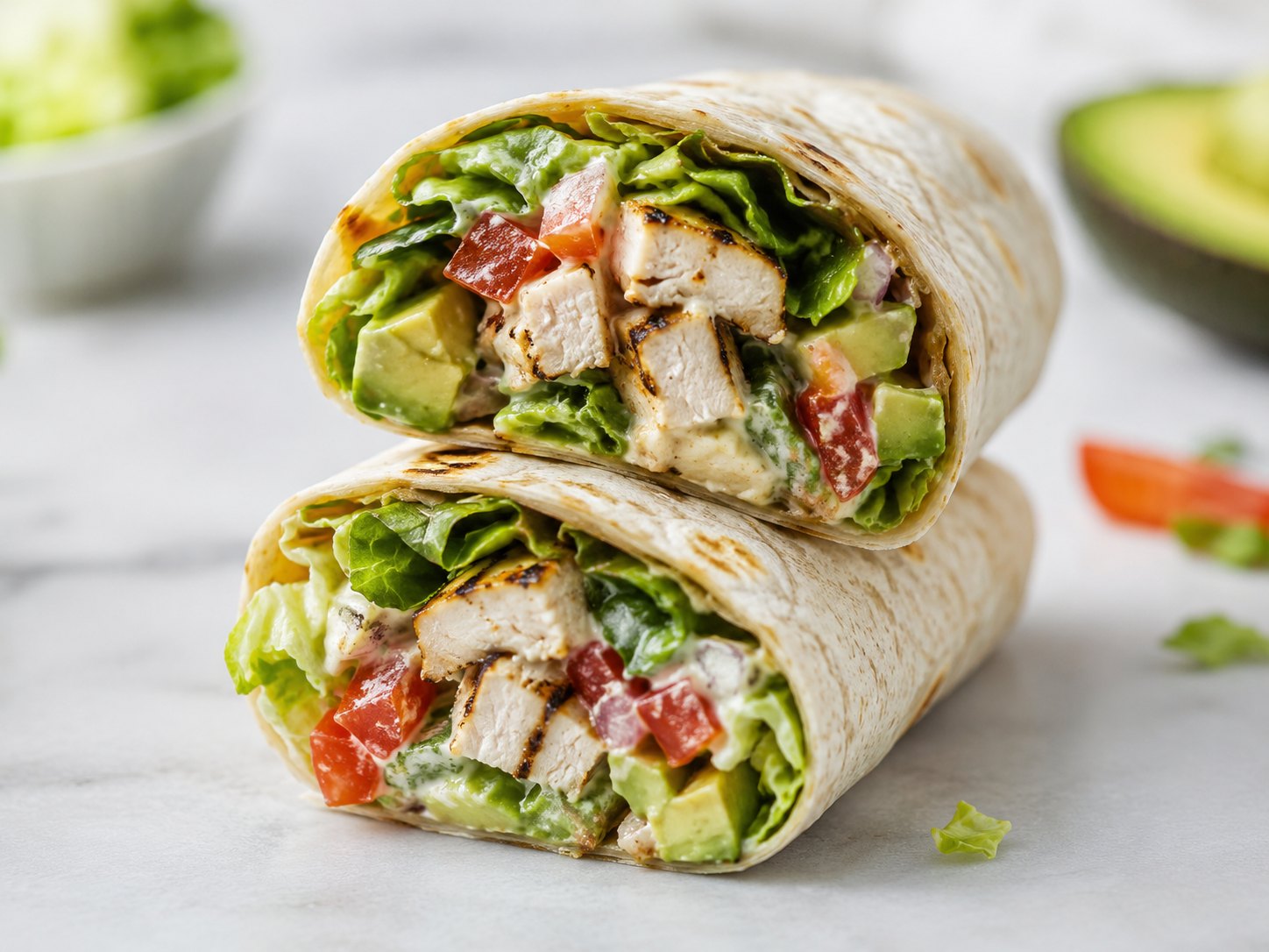 Spicy Avocado Wrap demo visual