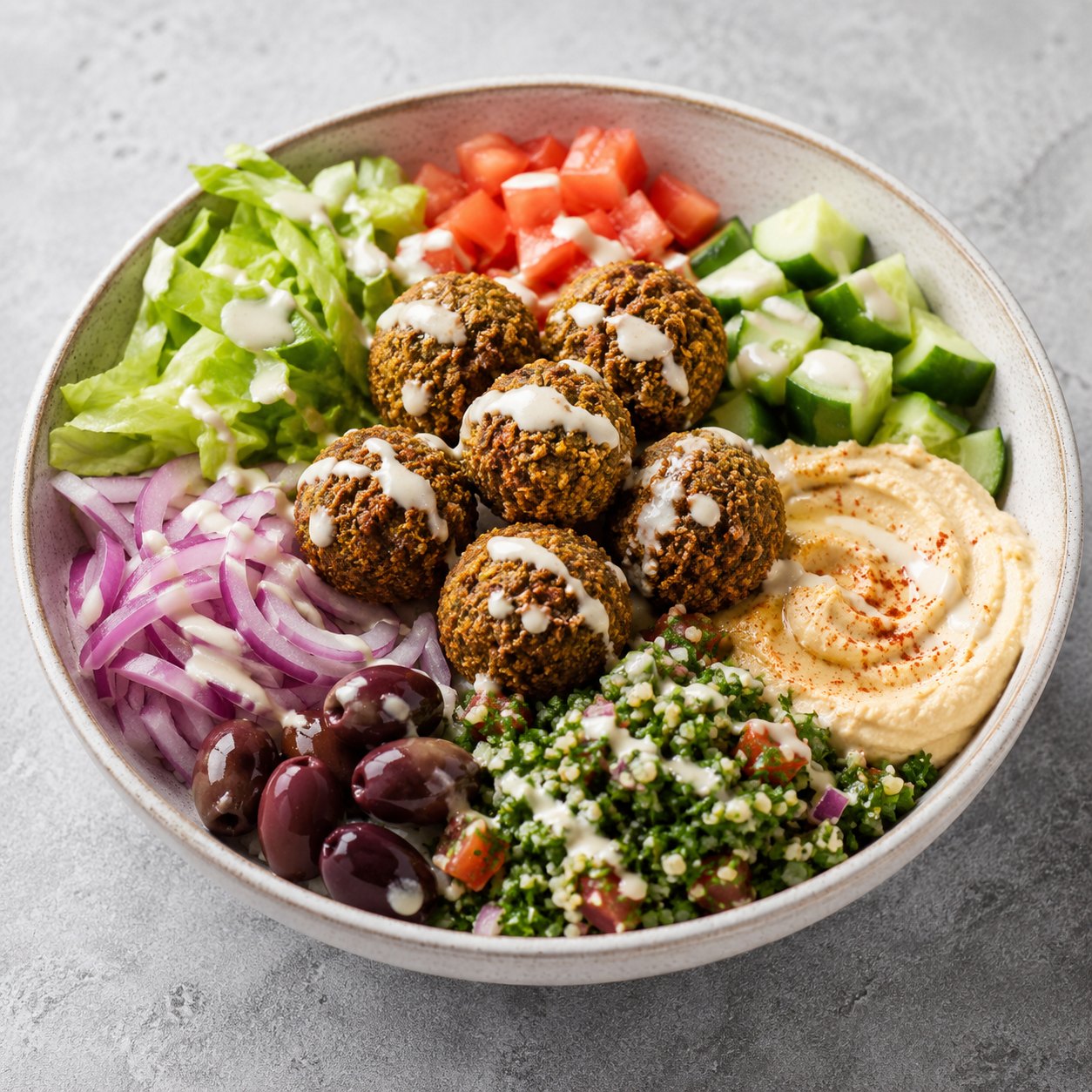 Green Falafel Bowl demo visual