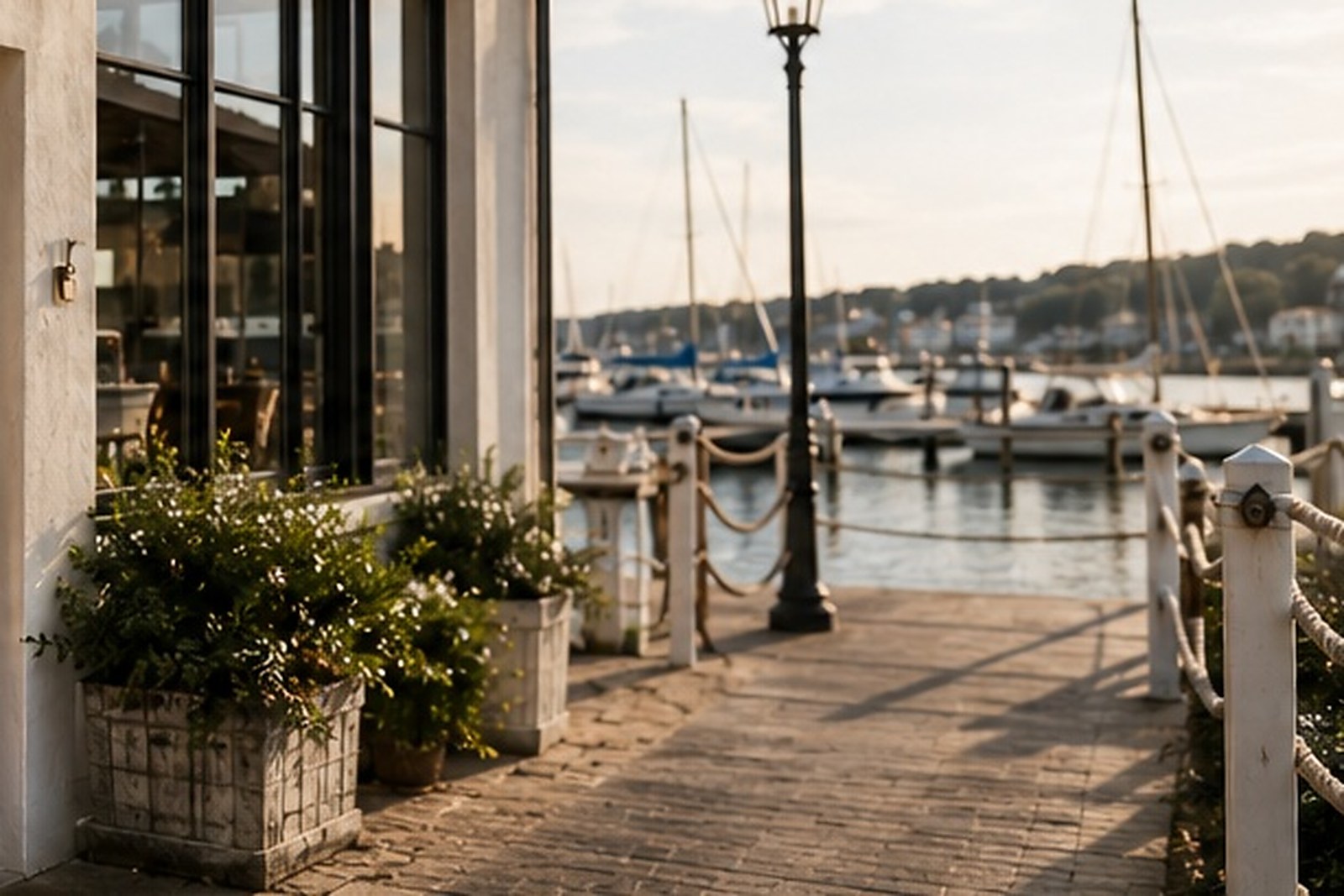 Tide and Table marina walkway