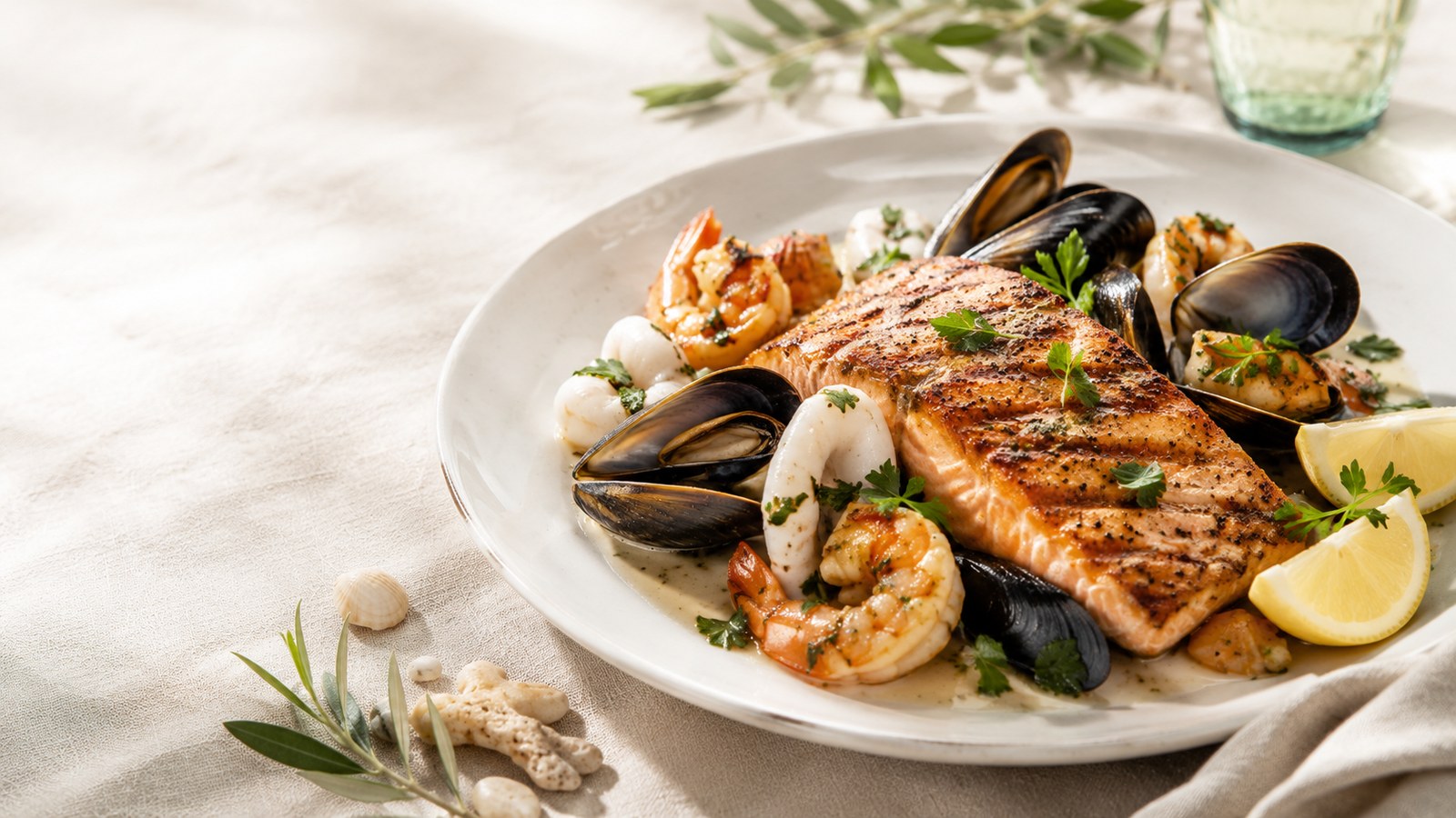 Tide & Table Seafood premium demo hero visual